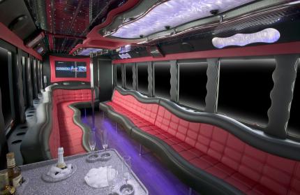 St Cloud 36 passenger shuttle bus interior