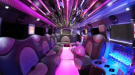 pink hummer limo interior